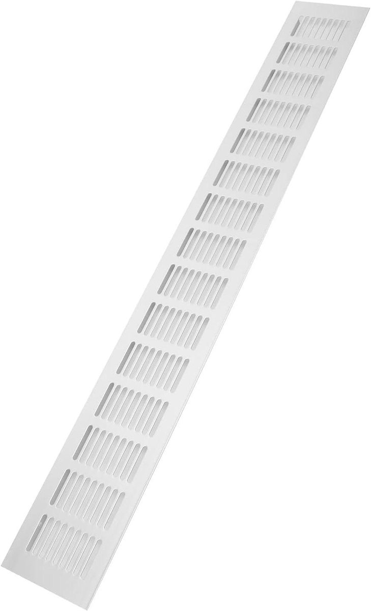 Ventilatierooster - Luchtstroomopening - Kast Ventilatie - Corrosiebestendig Aluminium - 600x80mm - Zilver