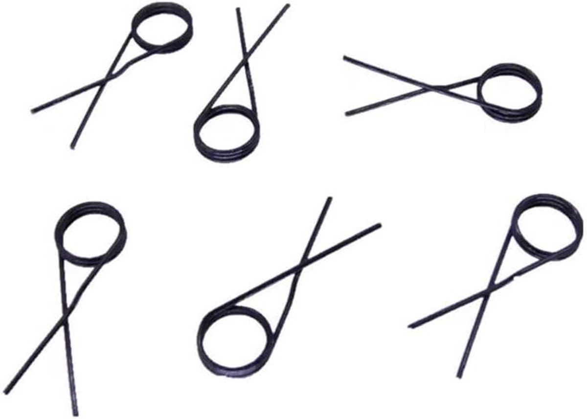 Veren Set - Retourveren - Modelbouw Montage - Betrouwbaar Materiaal - 10 Stuks - Zwart
