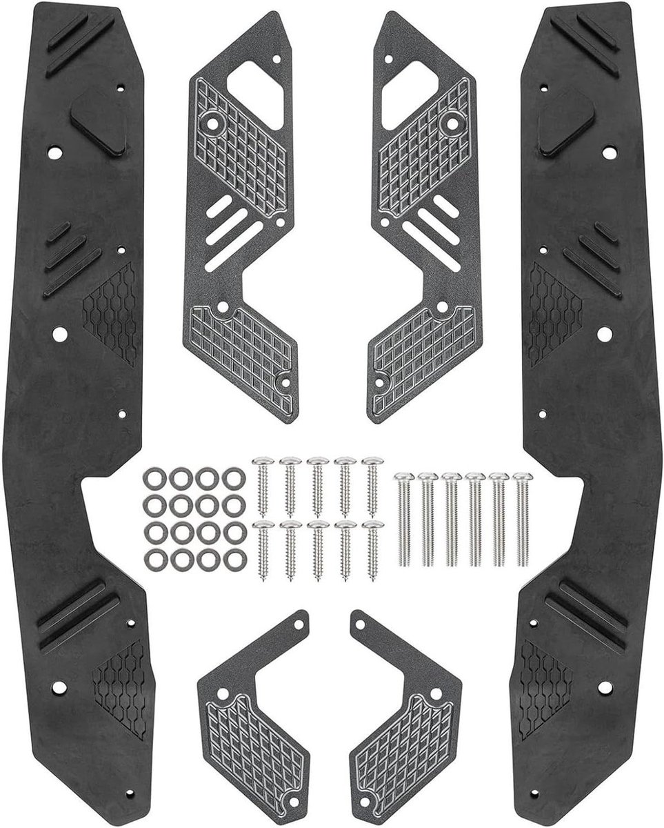 Motorfiets Voetsteunen - Anti-slip Pedalen - Veiliger Rijden - Aluminium Constructie - 50 Gram - Titanium