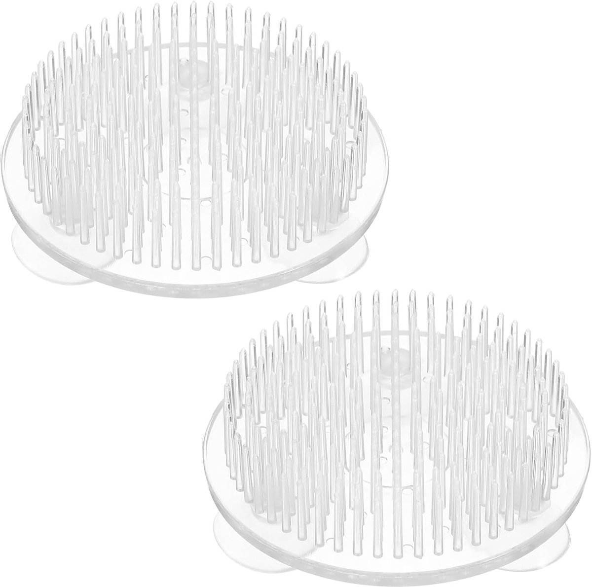 2 stuks Transparante Flower Frog 2,76 inch - Plastic Pin Frog Pinhouders voor stabiele bloemstukken - Herbruikbare bloempinnen voor bloemstukken vaas - Thuis tuin- en evenementdecoraties