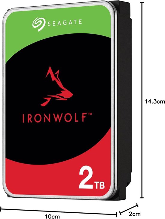 Interne Harde Schijf - NAS Opslag - Data Opslaan - Rotatietrillingsdemping - 2 TB - Zilver van Interne Harde Schijf — afbeelding 2