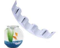 Aquarium Bodem Scheider - Grind Verdelers - Aquarium Organisatie - Eenvoudig Schoon te Maken - 20 cm - Zwart