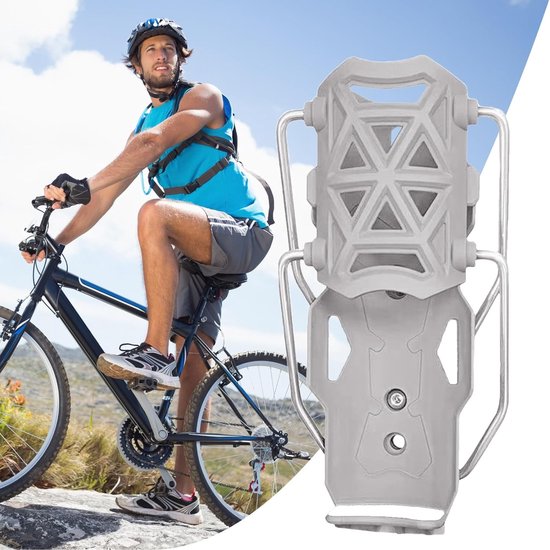 Fiets Fleshouder - Verstelbare Houder - Fietsen Outdoor - Gereedschapsloze Montage - Universele Pasvorm - Herfstgrijs — afbeelding 5