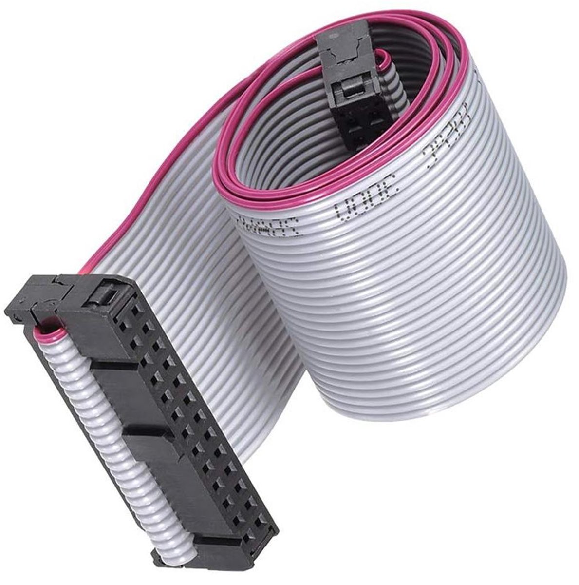 Lintkabel - IDC Kabel Platte Kabel - Elektronica Aansluiten - 26 Pins IDC - 30 cm - Grijs