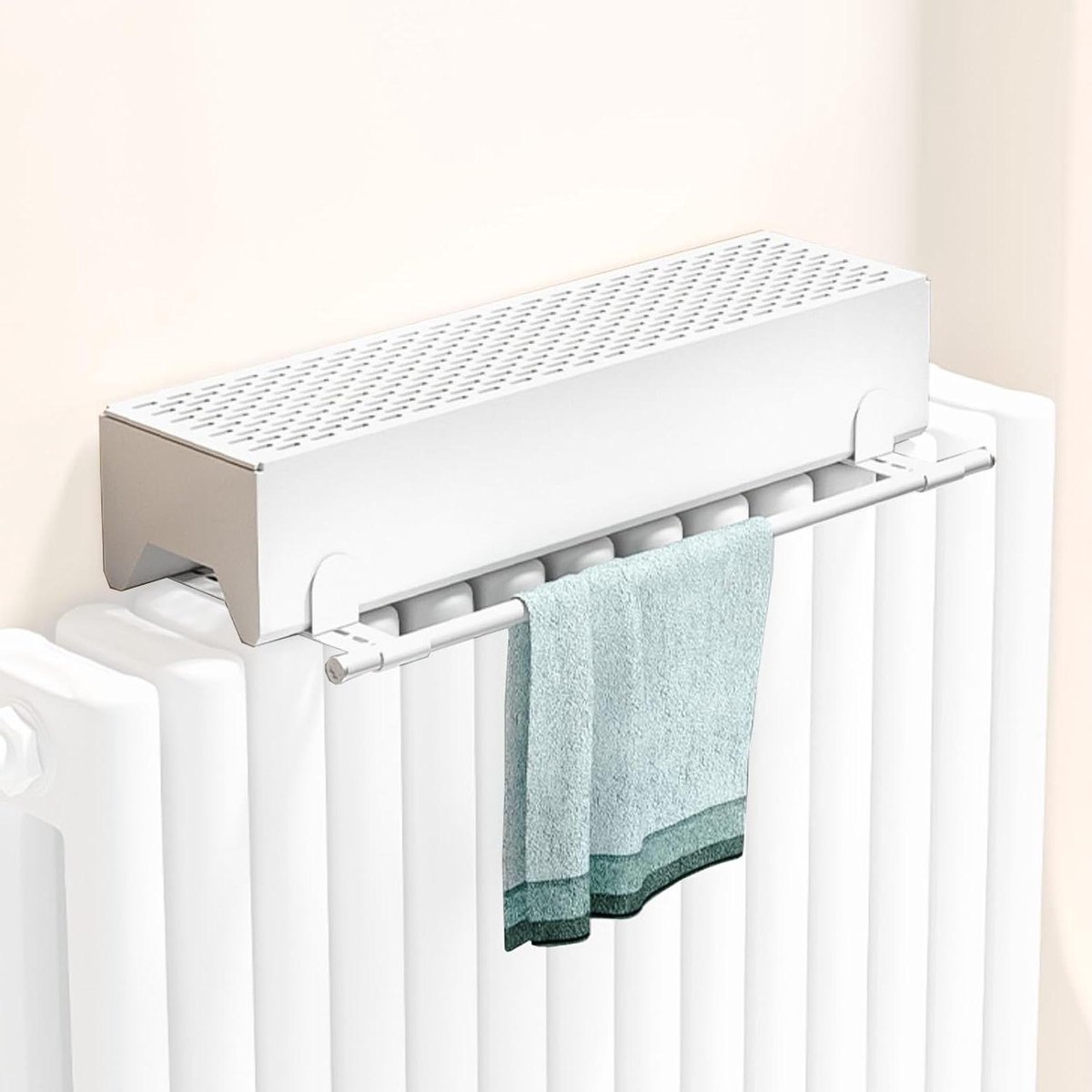 Radiator Luchtbevochtiger - Verdamper Vochtigheidsverbeteraar - Droge Lucht Bestrijden - Geen Elektriciteit Nodig - 80cm - Aluminium