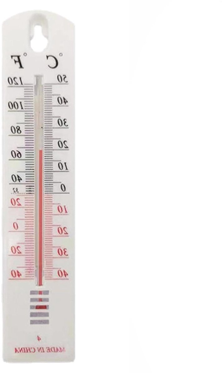 Buitentemperatuurmeter Binnenshuis - Temperatuur Monitorindicator - Temperatuur Meten - Nauwkeurige Weergave - 22.3 x 14.8 x 1.1 cm - Niet gespecificeerd