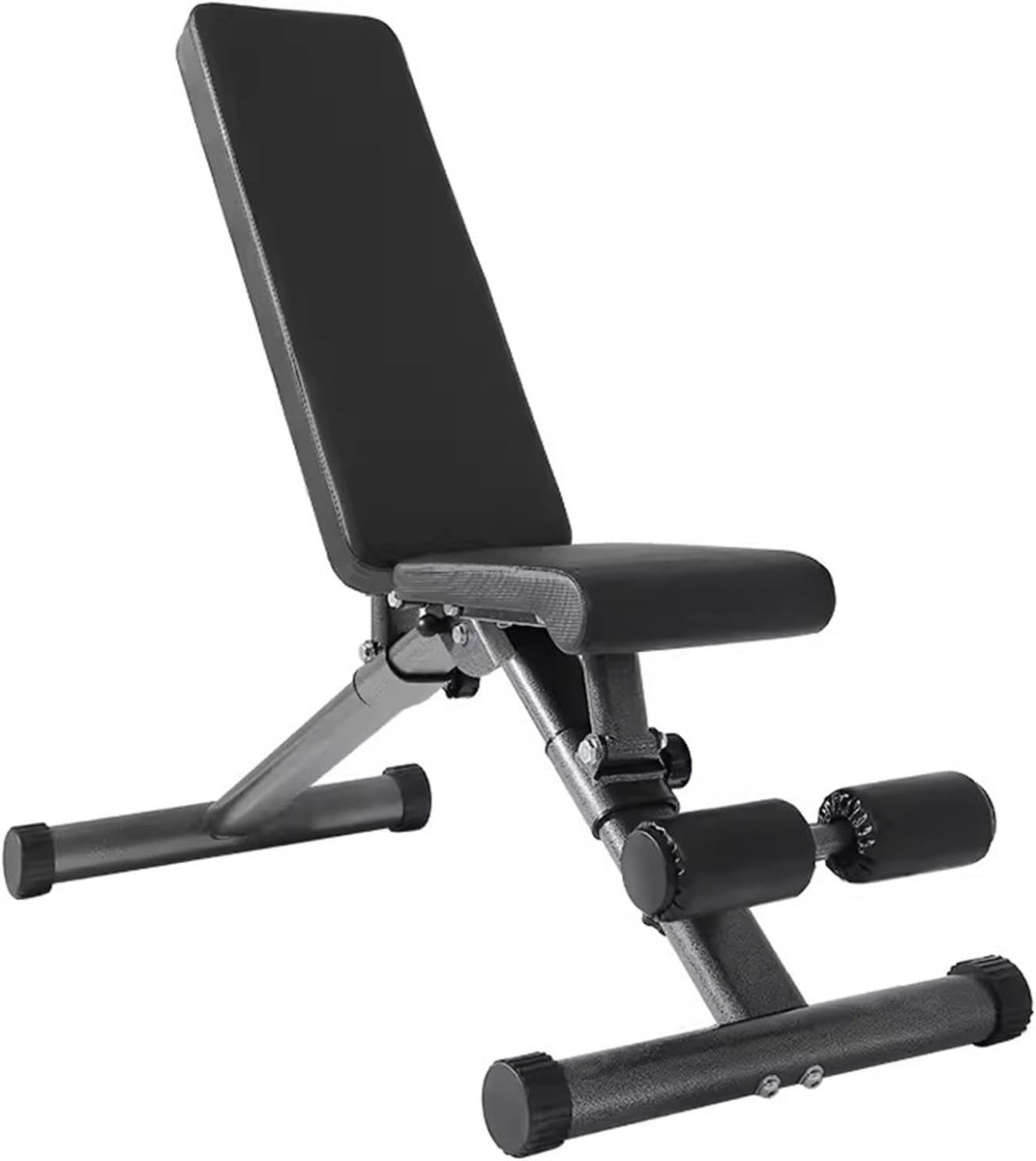 IronCore ProFold Adjustable Weight Bench 120x46x45cm – Multifunctionele Opvouwbare Halterbank voor Bankdrukken, Sit-ups & Full Body Training