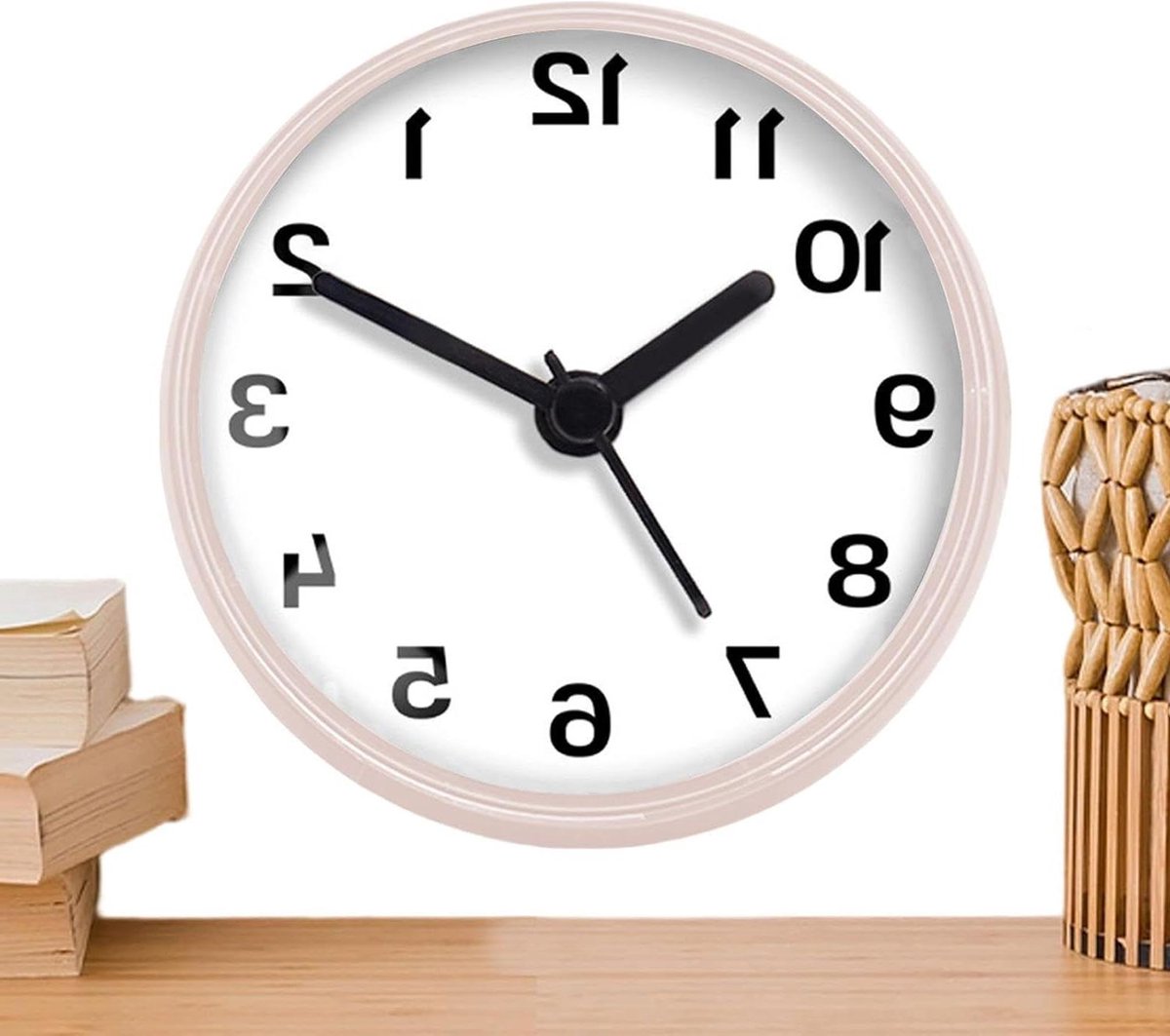 Douche Klok - Wandklok Alarm - Tijd Bijhouden - Zuignap Montage - 8 cm - Wit