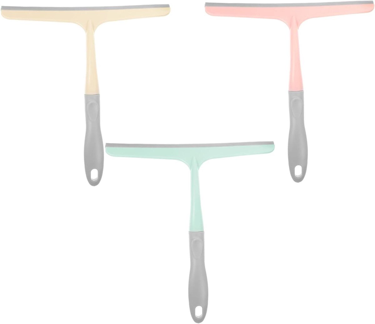 Glasreinigingsset - Raamwisser set - Streeploos Reinigen - Draaibare Kop - 3 Stuks - Diverse Kleuren