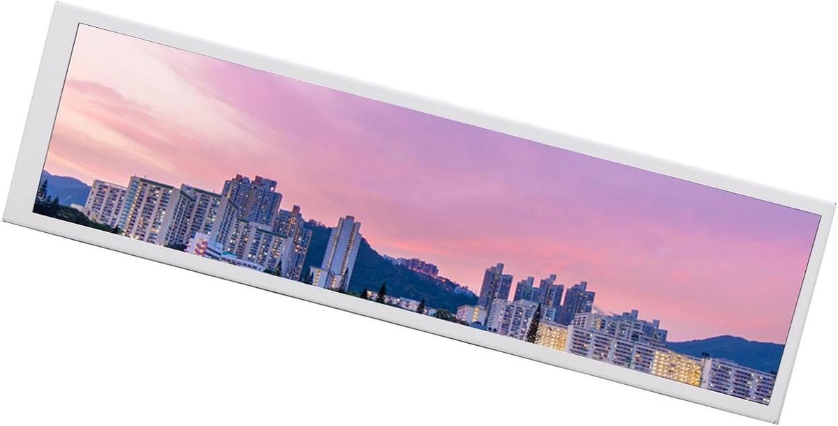 Draagbaar Touchscreen Display - Secundaire Monitor - Computer Status Weergeven - Ingebouwde Luidsprekers - 8.8 Inch - Zwart