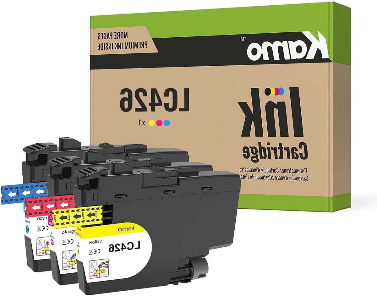 Ink Cartridges - Printer Inkt - Documenten Printen - XL Groot Volume - 3 Stuks - Cyaan Magenta Geel