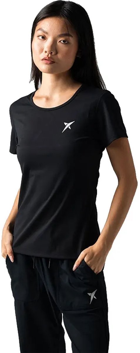 Drop Shot Flight Performance T-shirt Met Korte Mouwen Zwart XL Vrouw
