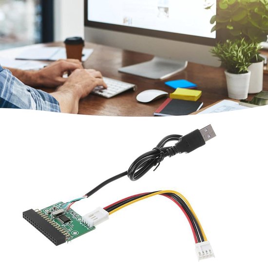USB Floppy Drive - Externe Diskette Drive - Gegevens Overzetten - Plug and Play - 1.44 MB - Zwart — afbeelding 4