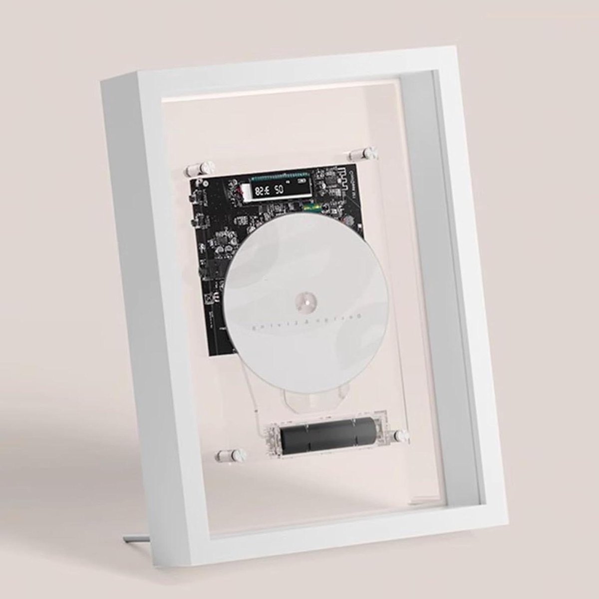 Wandmontage CD Speler - Muur CD Speler - Muziek Luisteren - Bluetooth & Afstandsbediening - 229 mm x 318 mm