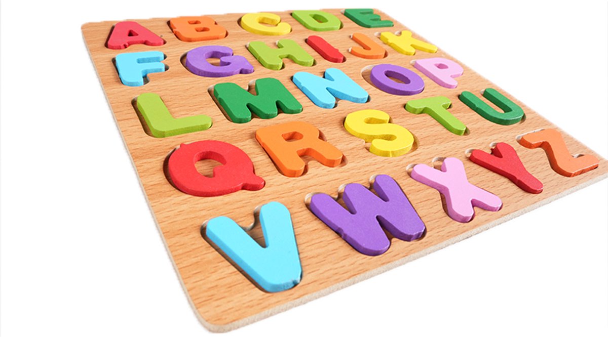 Houten Kinder Puzzel Bundel – Letters & Cijfers & Vormen – Educatieve Legpuzzels voor Kinderen – Montessori alfabet, cijfer en vormen puzzel – Peuter Speelgoed — afbeelding 6