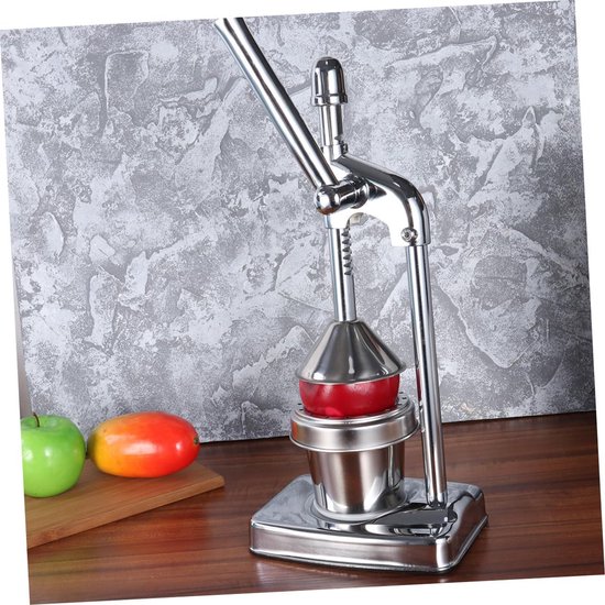 Handmatige Citruspers - Fruitpers Sapextractor - Sap Maken - Geen Schil Smaak - 1.59 Kilogram - Zilver — afbeelding 5