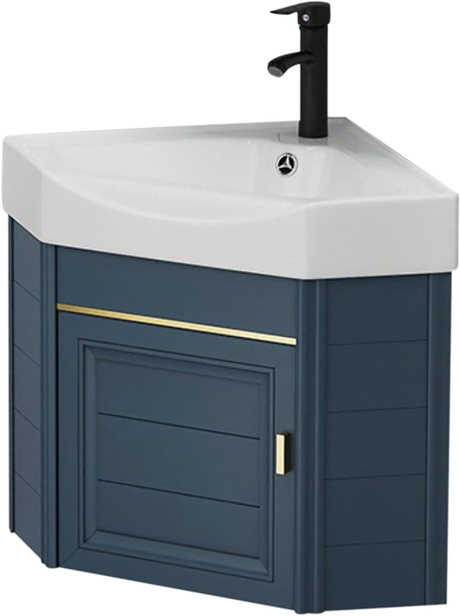 Badkamer Wastafel - Kleine wasbak - Ruimte Besparen - Keramiek Hoge Kwaliteit - 38 cm - Wit