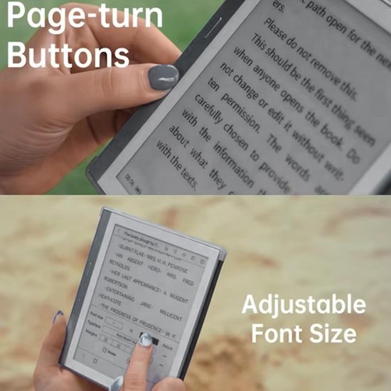 E-reader Elektronisch Notitieblok - Digitale Kladblok E-boek - Lezen en Notities Maken - HD E-papier Touchscreen - 576 inch - Grijs — afbeelding 3