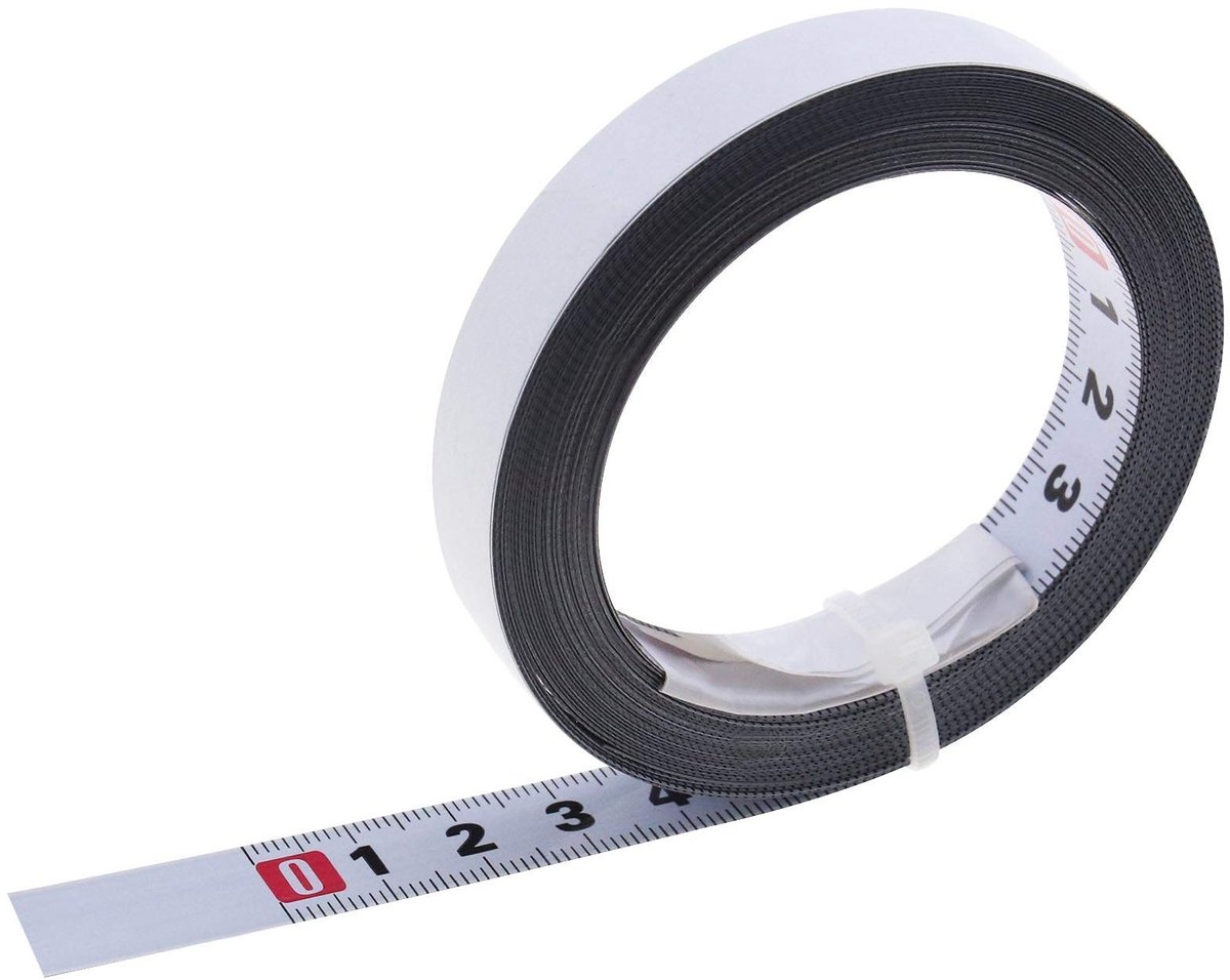 Dailygoody - Metalen Staal Meetlint - Zelfklevend - 3 Meter - Metrische Schaal - Nauwkeurige Metingen - Houtbewerking Tool