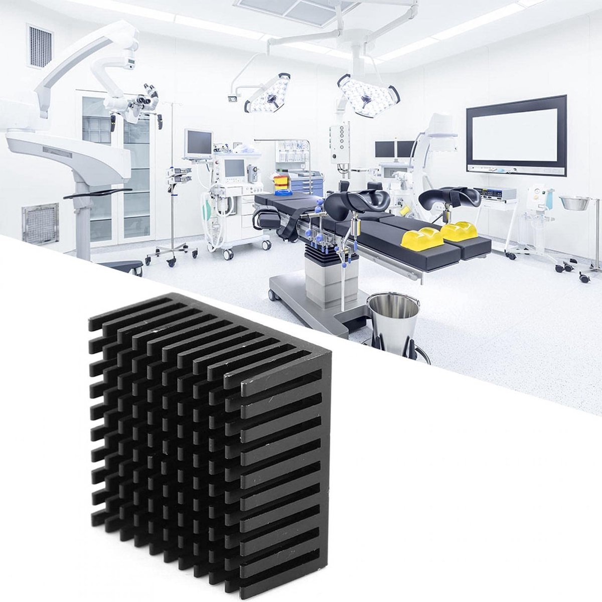 Dailygoody - Aluminium Heatsink - Koellichaam - Zwart - Radiator - Cooling GPU IC Chips - Geschikt voor 1e 2e 3e generatie - 40x20x40mm