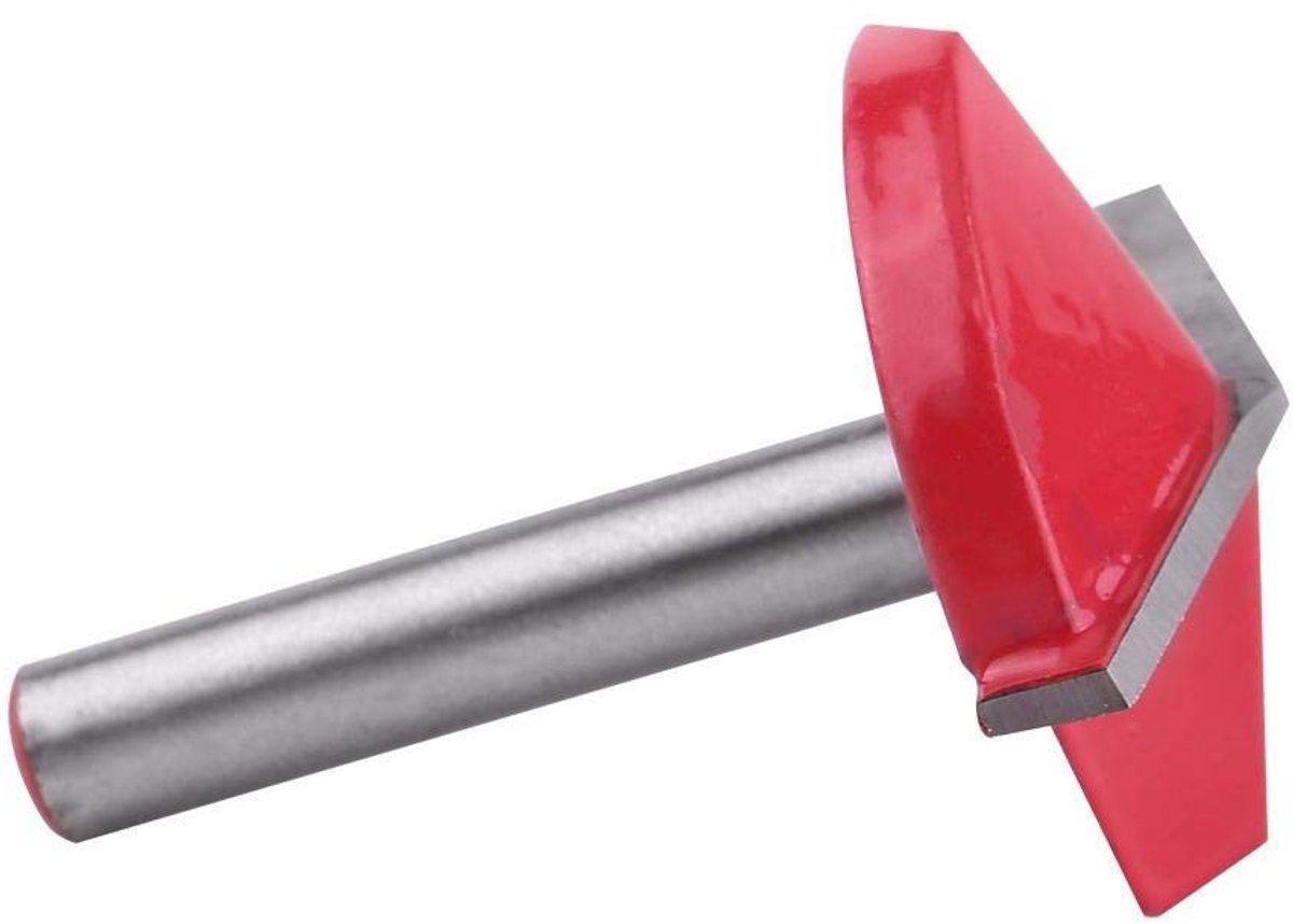 Dailygoody - Router Cutter - Houtbewerking - Scherpte V-Groef Snijgereedschap - 6mm As - Carbide Afschuining Bevel Cutter - Geschikt voor Frezen -...