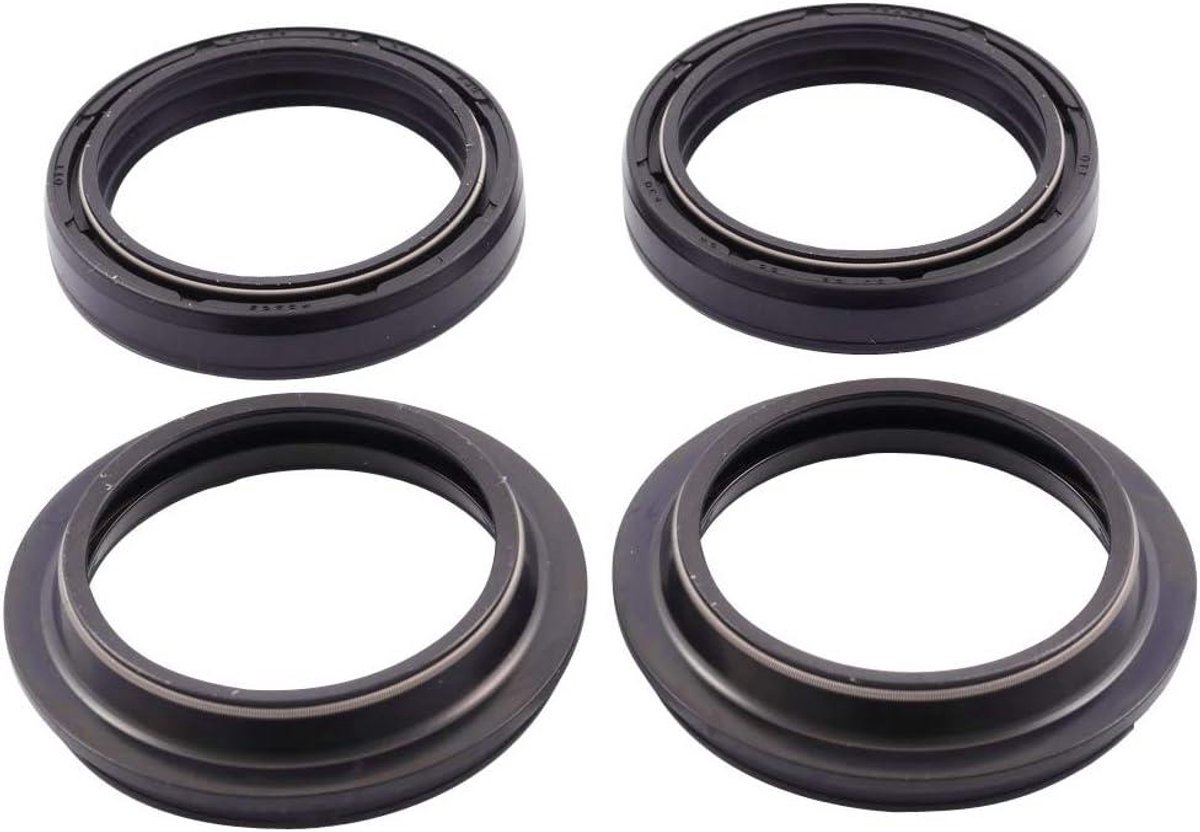 Vork asafdichtingskit - Stofkappen set - Motoronderhoud - Lage wrijving - 43x55x95 - Zwart