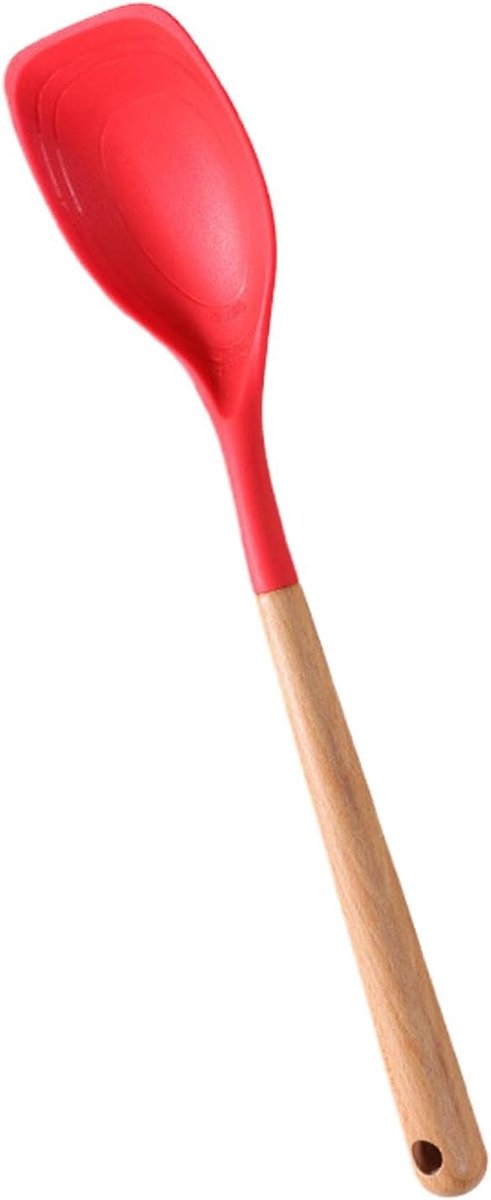 Kooklepel - Keukenlepel - Moeiteloos Koken - Anti-aanbaklaag - 357 cm - Rood