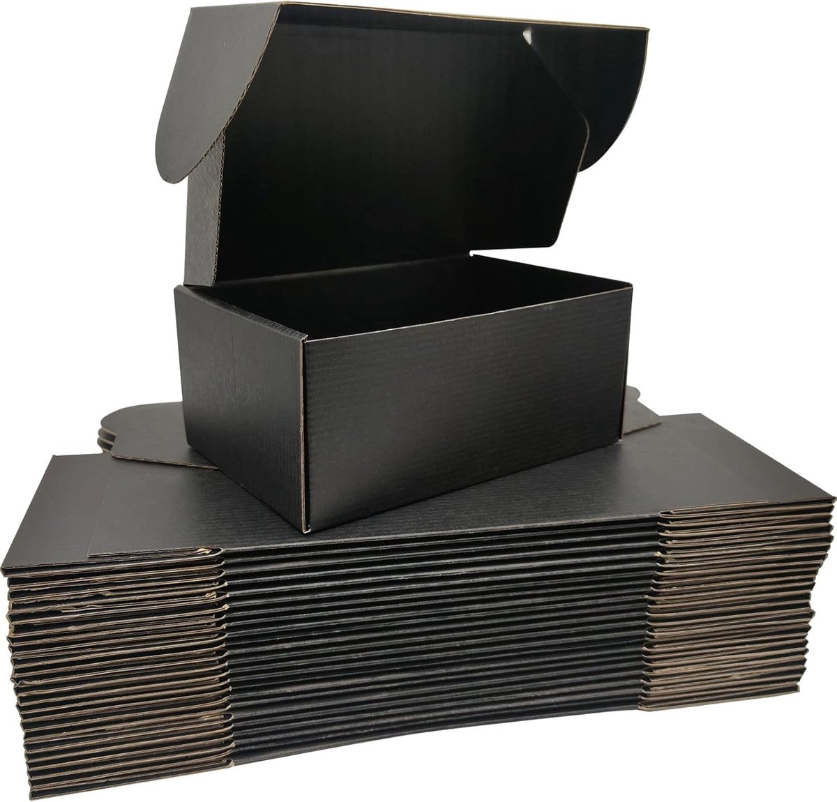 Verzenddoos met Bovenklep - Pakket Brievenbus - Sterke Doos - Postdoos - 25 Stuks - 230x150x100mm - Zwart - van Imperatoris