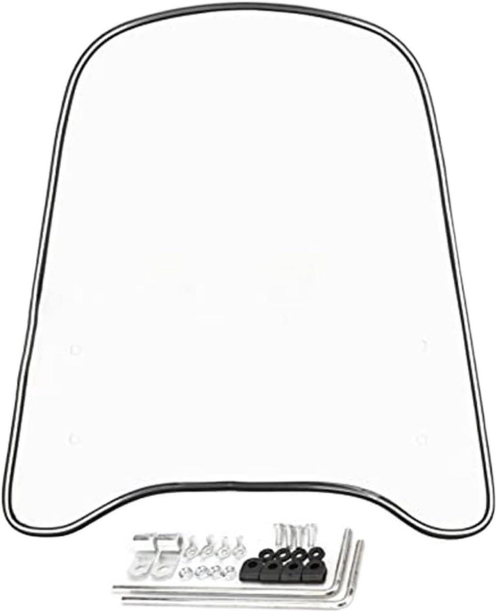 Motorfiets Windscherm - Spoiler Verlenging - Comfortabel Rijden - Slagvast Materiaal - 30 x 20 x 10 cm - Transparant