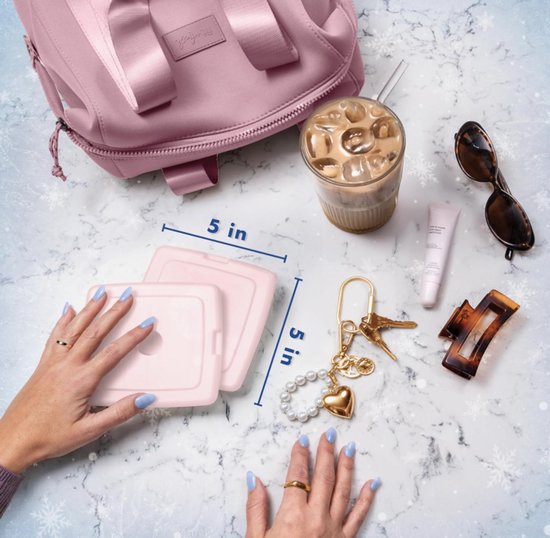Cool Coolers by Fit & Fresh Slim Ice Packs (Roze) - 4X Herbruikbare Koelelementen - Snelvriezend & Ruimtebesparend - Voor Lunchbox & Koeltas van Cool — afbeelding 4