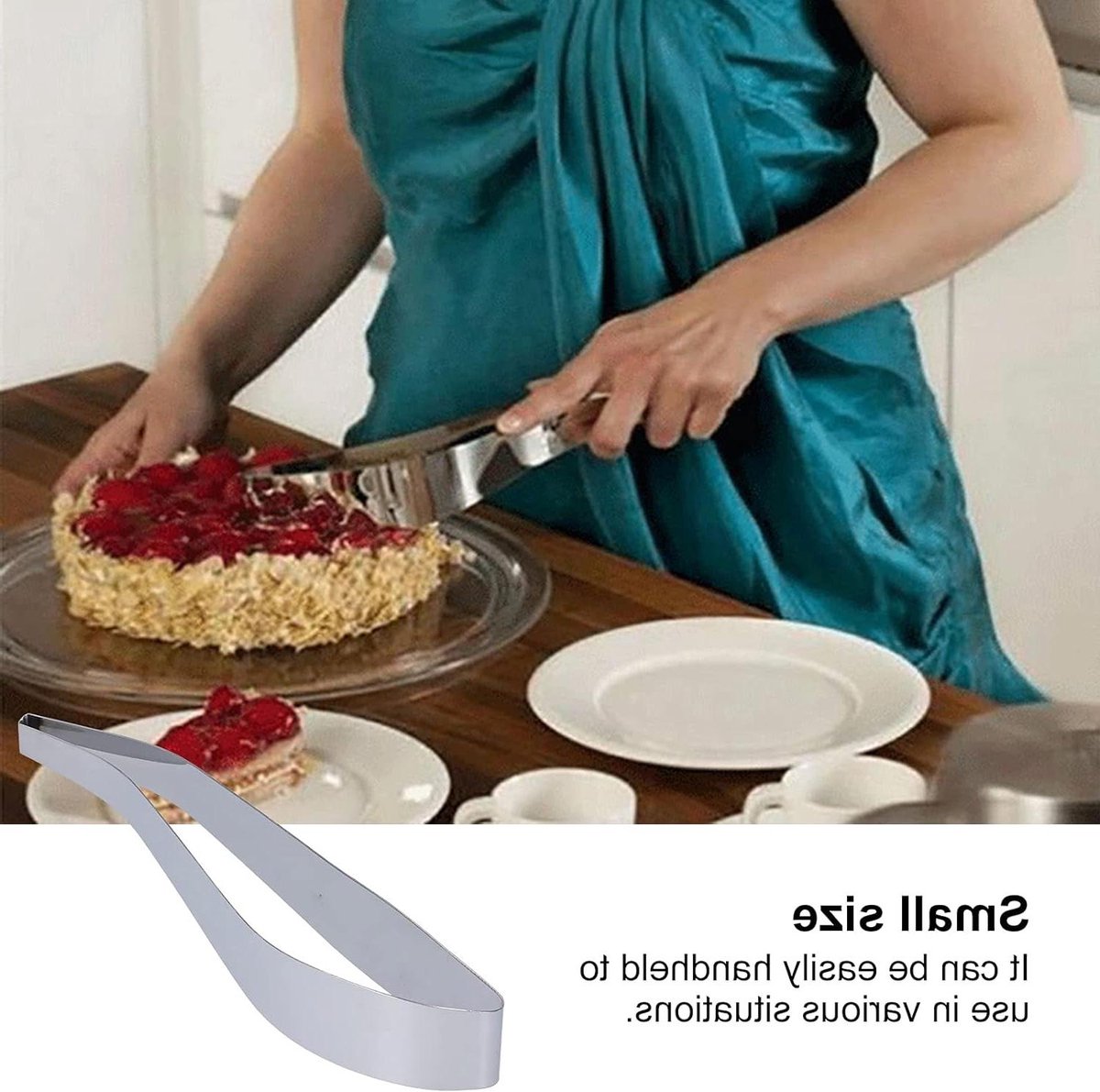 Taartsnijder - Cake server - Desserts portioneren - Roestvrij staal - 1 stuk - Zilver