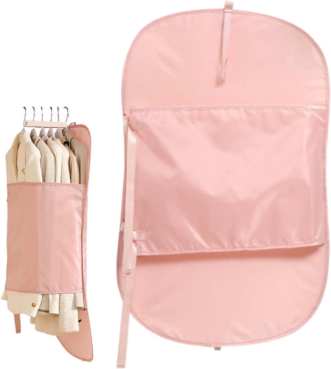 Kledingbeschermer - Kledingorganizer Opvouwbaar - Kleding Opbergen - Verstelbare Riem - 55 x 29 x 2 cm - Roze