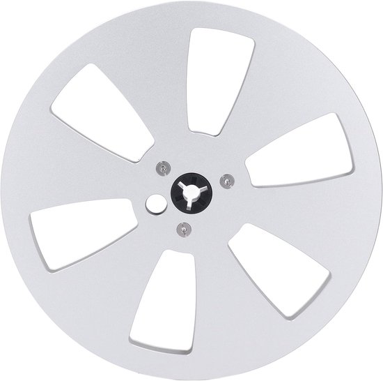 Lege Spoel Tape - Spoel Reel - Geluidsopname Archiveren - Aluminium Legering Constructie - 7 inch Diameter - Zilver — afbeelding 2