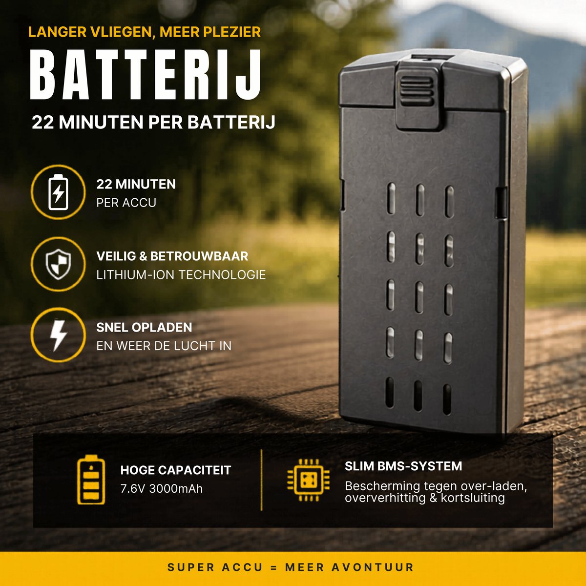 Killerbee GX4 Nighthawk - Drone met camera, GPS en schermcontroller - Geschikt voor Kinderen, beginners en volwassenen – foto 7