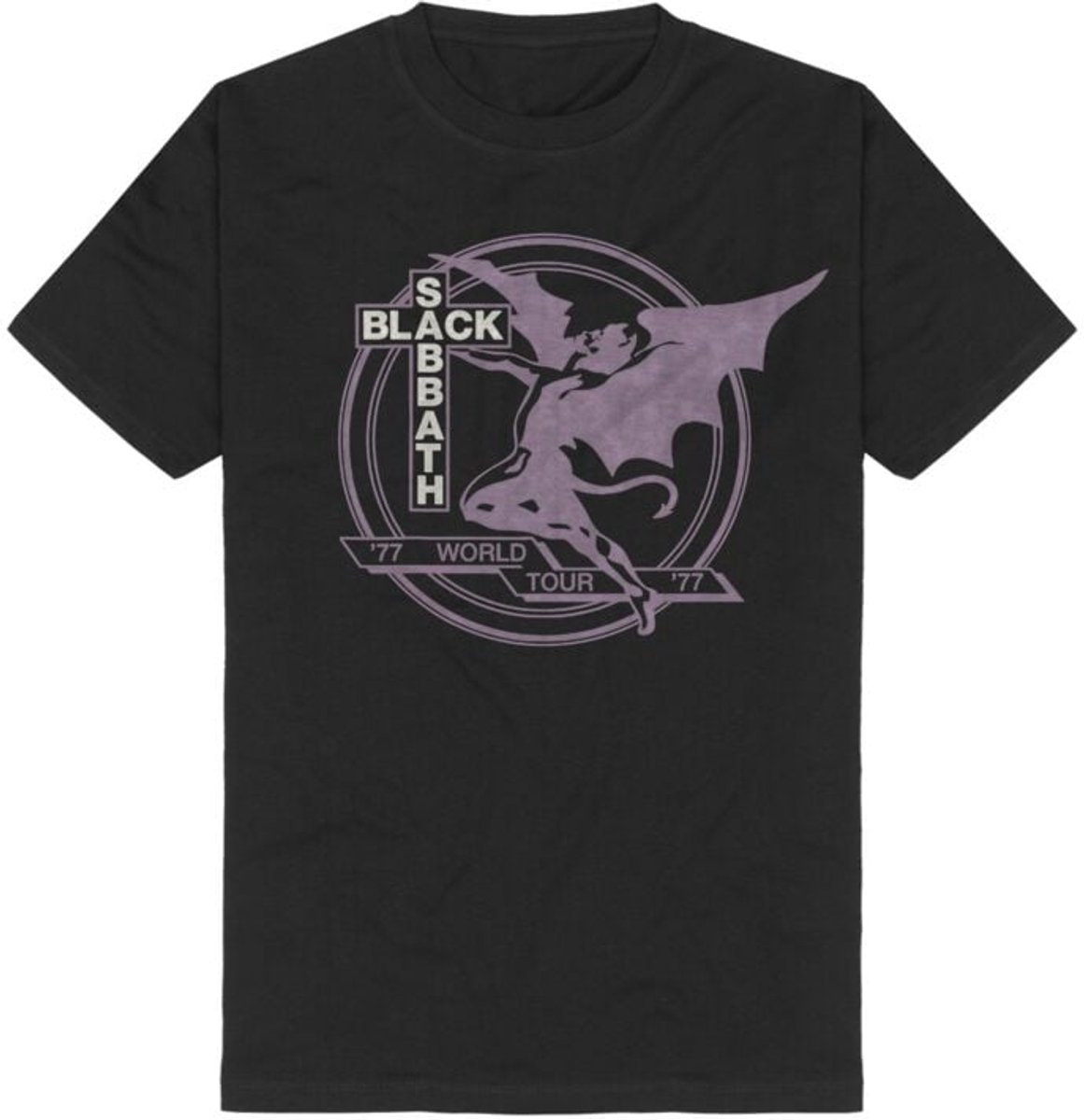 Black Sabbath World Tour 1977 Heren T-shirt - zwart - S