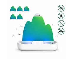 ZnaP® Elektrische Muggenvanger – UV Muggenlamp – Insectenlamp met Plakstrip – USB Oplaadbaar – Voor Binnen – Inclusief 5 Plakstrips – Stil & Gifvrij
