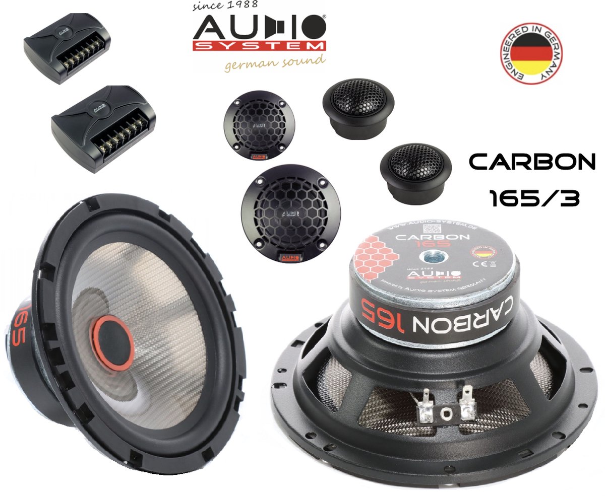 Audio System Carbon 165/3 16.5cm / Composet 3-weg speakers / Auto speakers / Luidsprekers 6.5'' – foto 2