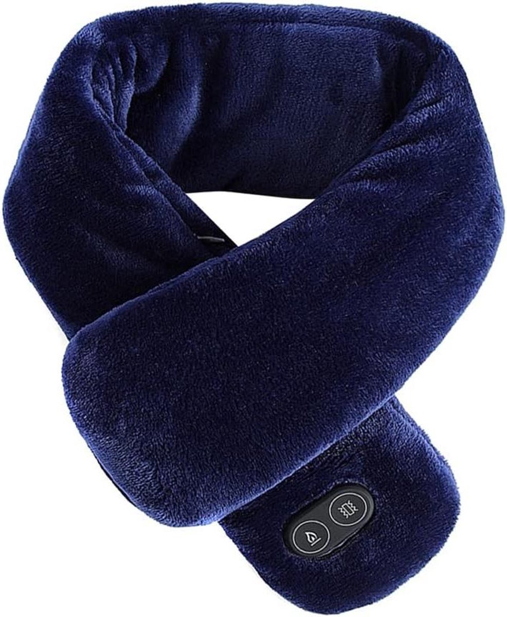 Verwarmde Sjaal - Nekwarmer - Buiten Activiteiten - Verstelbare Temperatuur - 80x10 cm - Blauw