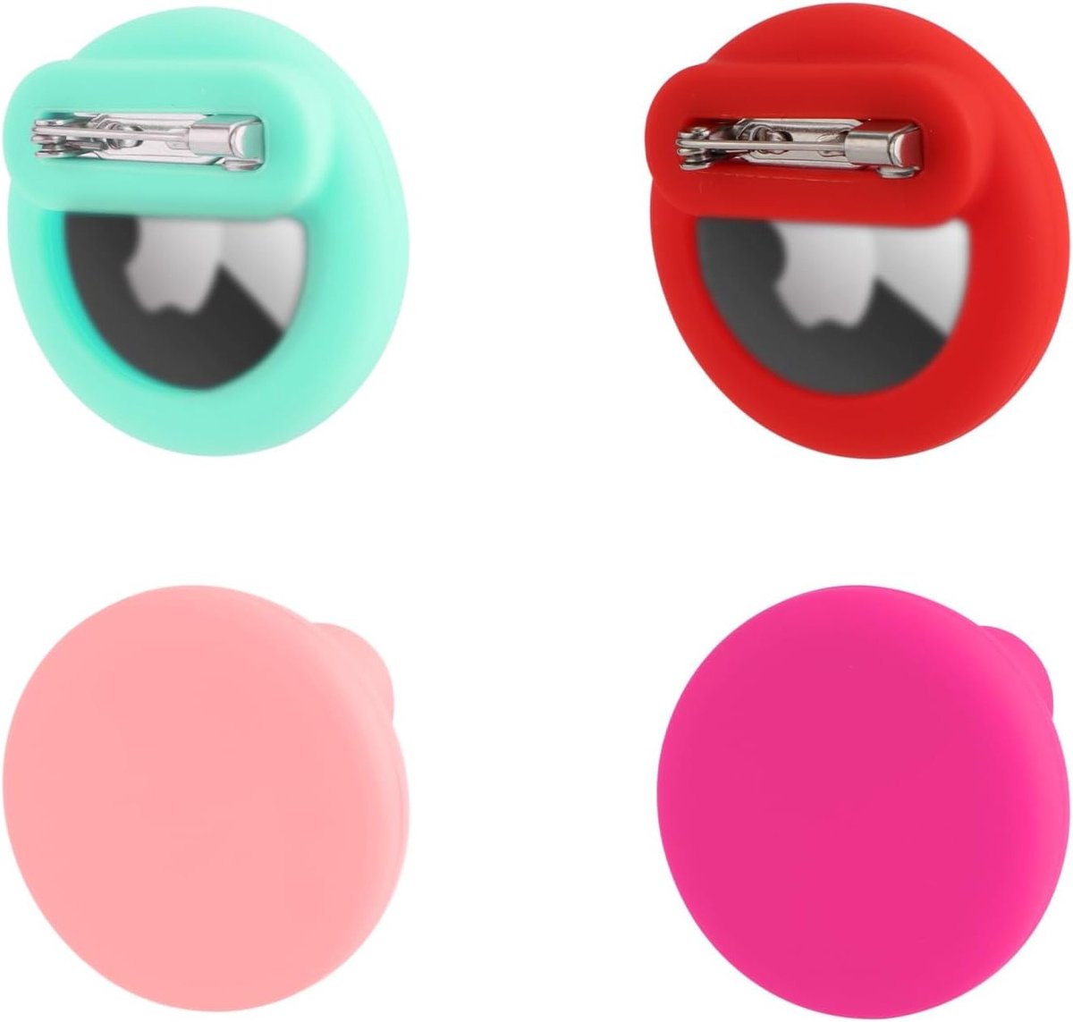 Verstevig je Kind met een 4-Pack Verborgen Houder, Silicium Case met Veiligheidspinnen voor Binnengebruik voor Kinderen en Volwassenen (Rood, Roze, Groen, Roze)