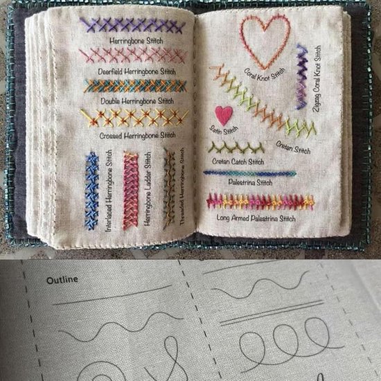 Handwerkboek Borduurset - Naai Gids - Vaardigheden Verbeteren - Duurzaam Linnen - Stijl A - Niet gespecificeerd — afbeelding 3
