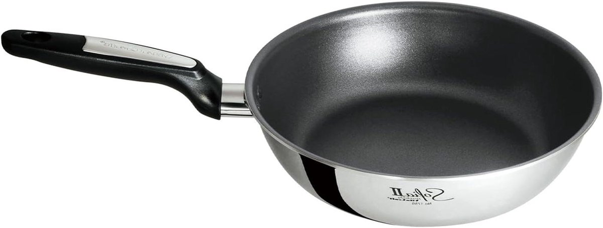 Koekenpan Rond - Koekenpan - Lekker Koken - Antikleef Coating - 26 cm - Stainless Steel