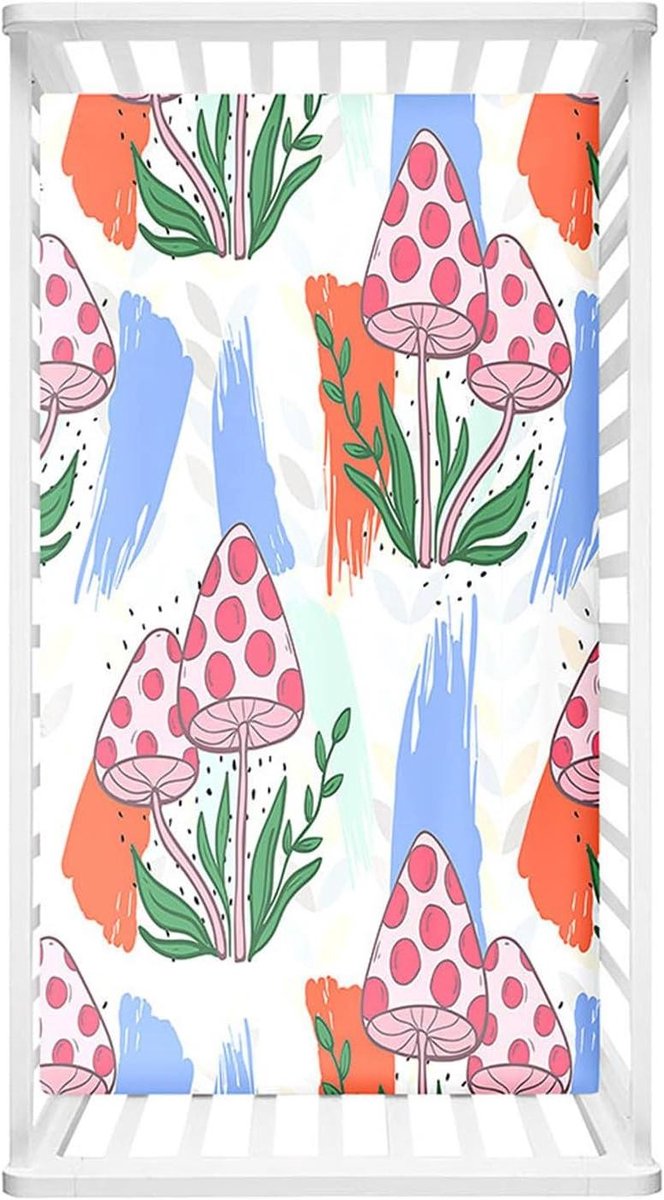 Wieglakens Baby - Kinderbed lakens - Zachte Slaap - Volledig omwikkeld - 120 x 60 cm - Roze