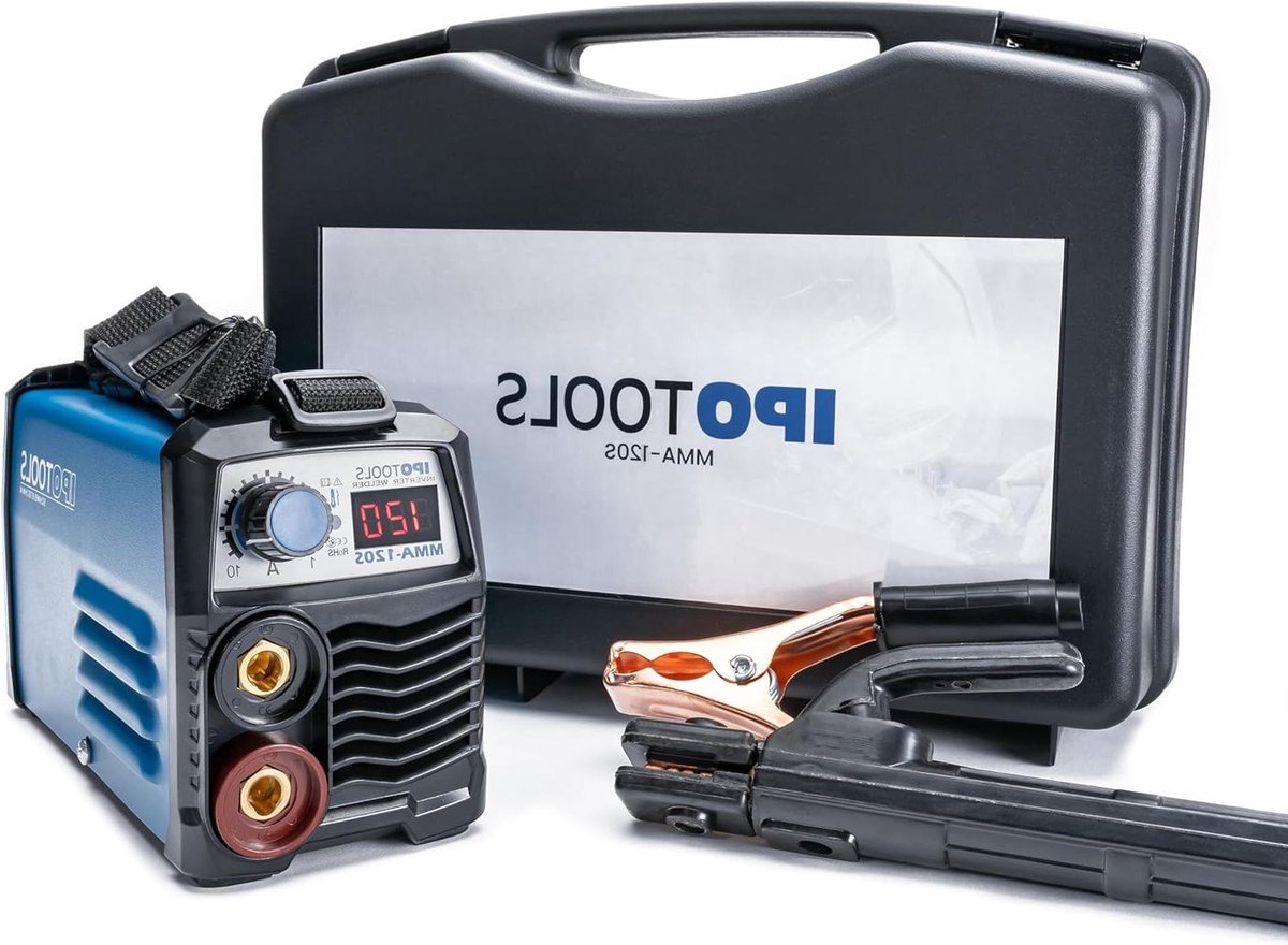 Lasapparaat - Elektrode machine - Metaal bewerken - Compact en lichtgewicht - 120 Ampere - Zwart
