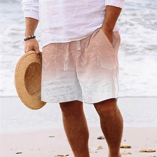 Casual Strandbroek - Zomerbroek - Ontspannen Zomer - Lichtgewicht Materiaal - Korte Maat - Blauw — afbeelding 2