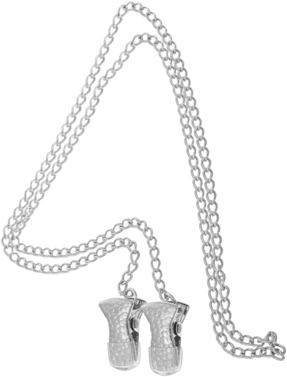 Dames Brilketting met Metalen Clip 60 cm - Krokodillenpatroon Brilhouder voor Lezen, Zonnebrillen en Reizen