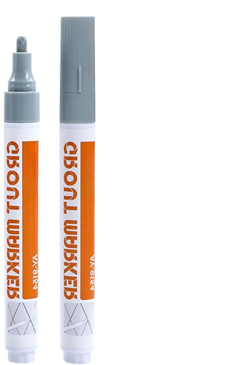 Voegenpen - Voegmarker Tegelpen - Tegels Opfrissen - Sneldrogende Kit - 14 cm - Grijs