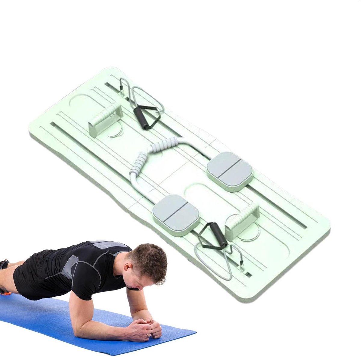 Pilates Board - Pilates Machine - Total Body Training - Opvouwbaar Ontwerp - 105 x 40 cm - Groen