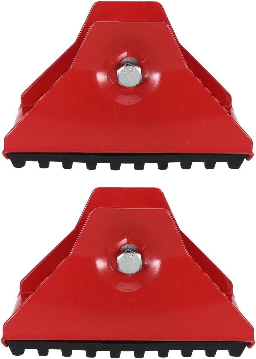 Ladder Voeten - Ladder Schoen - Veiligheid Verhogen - Antislip Basis - 12.50X7.70X6.60CM - Rood