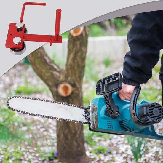 Kettingzaag Slijpgeleider - Ketting Slijper - Veilig Slijpen - Gelijkmatige Slijpresultaten - 15 x 8 x 3 cm - Zwart — afbeelding 2