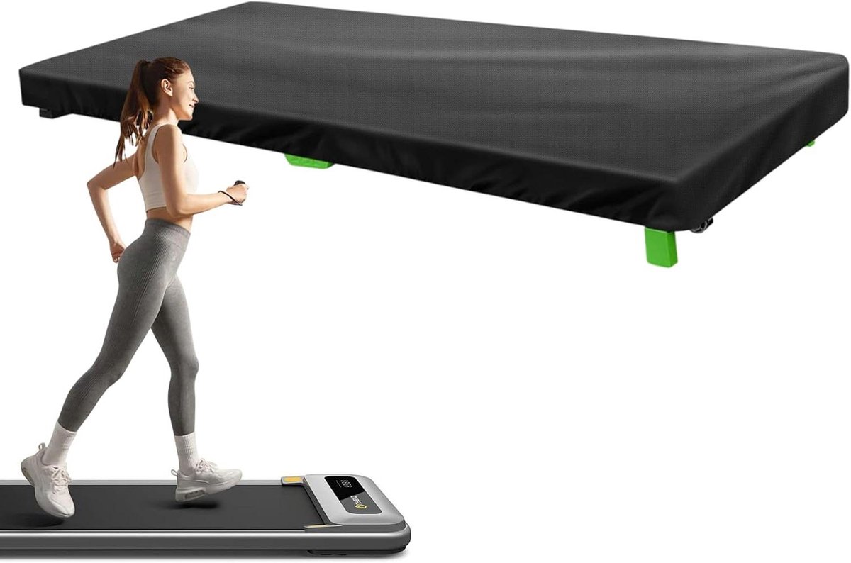 Loopbandhoes - Afdekhoes Treadmill - Apparatuur Beschermen - Verzilverde Binnenlaag - 124 x 59 x 15 cm - Grijs